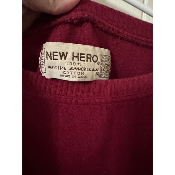 RARE Vintage Concho Fringe New Hero Native American Sweatershirt S - Picture 3 of 5